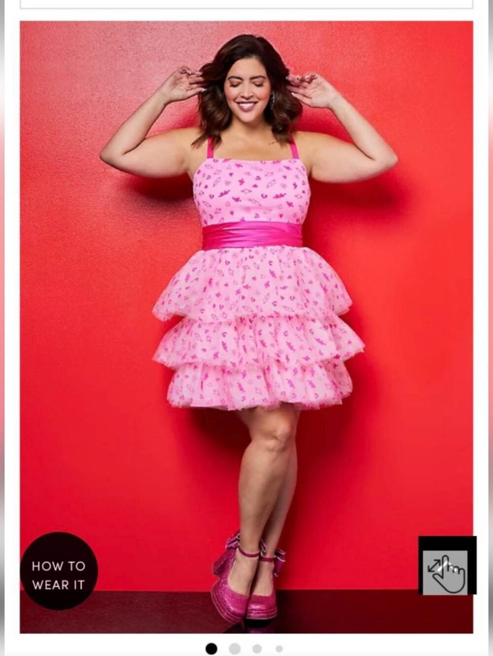 Betsey Johnson NWT Pink Ruffle Dress 14